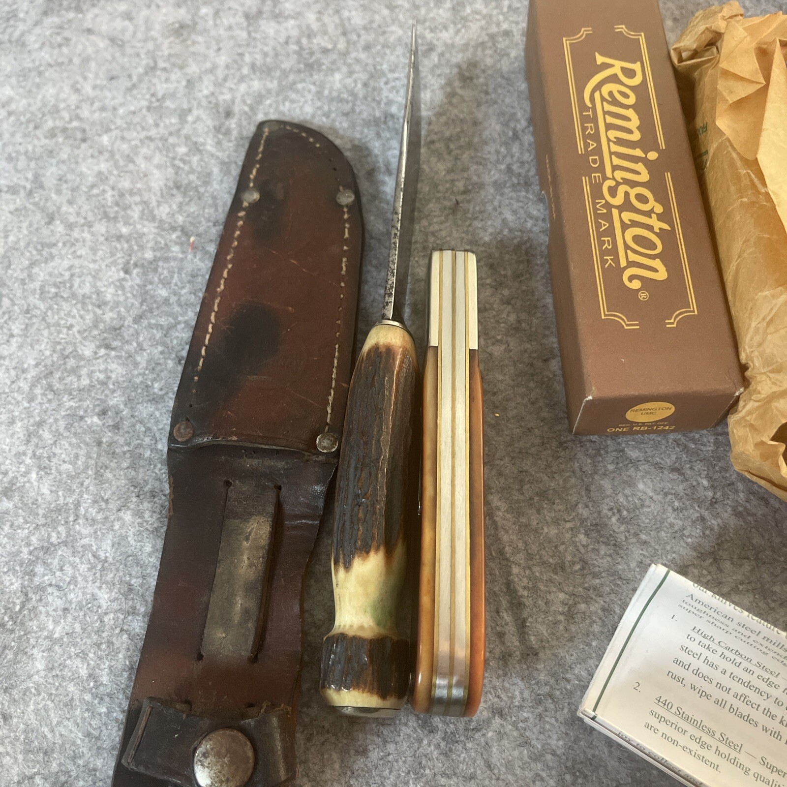 Two Vintage Circle Remington Knives eBay