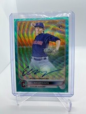 2022 Topps Chrome Eli Morgan Aqua Wave Refractor Rookie RC Autograph #111/199 SP