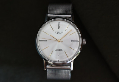 Vintage Poljot Soviet Mechanical Ultra Slim Men's Wristwatch