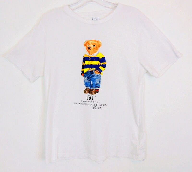 POLO Ralph Lauren Youth 14 16 Tee Shirt Teddy Bear 50th 