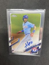 2021 Topps Chrome Anderson Tejada RC Rangers #RA-AT On-Card AUTO Autograph B7
