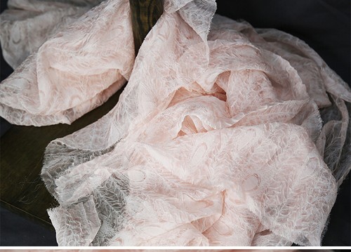 Welle Plissiert Abendkleid Kostüm Spitze Stoff Chiffon Show Kleid Weich Tüll 1 M - Bild 7 von 10