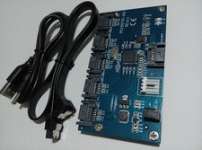 Adapter SATA 2.0 Port Multiplier Riser Card Hub/ 1 To 5 Port Converter SATA Card