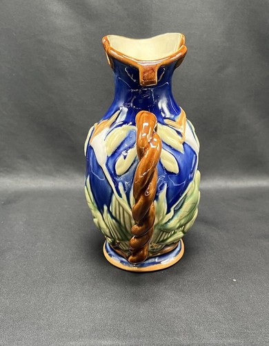 "Vintage Majolika Krug Calla Lily 9"" - Bild 2 von 8