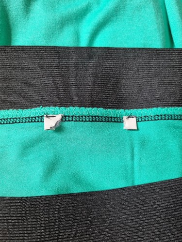 George Mock Wrap Skirt Size UK 16 Pencil Wiggle Green and Black Fab Retro Womens - Picture 5 of 6