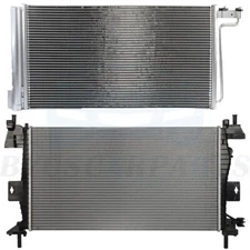 Car Radiator and A/C Condenser Kit Fits 2012 2013 2014 Ford Focus