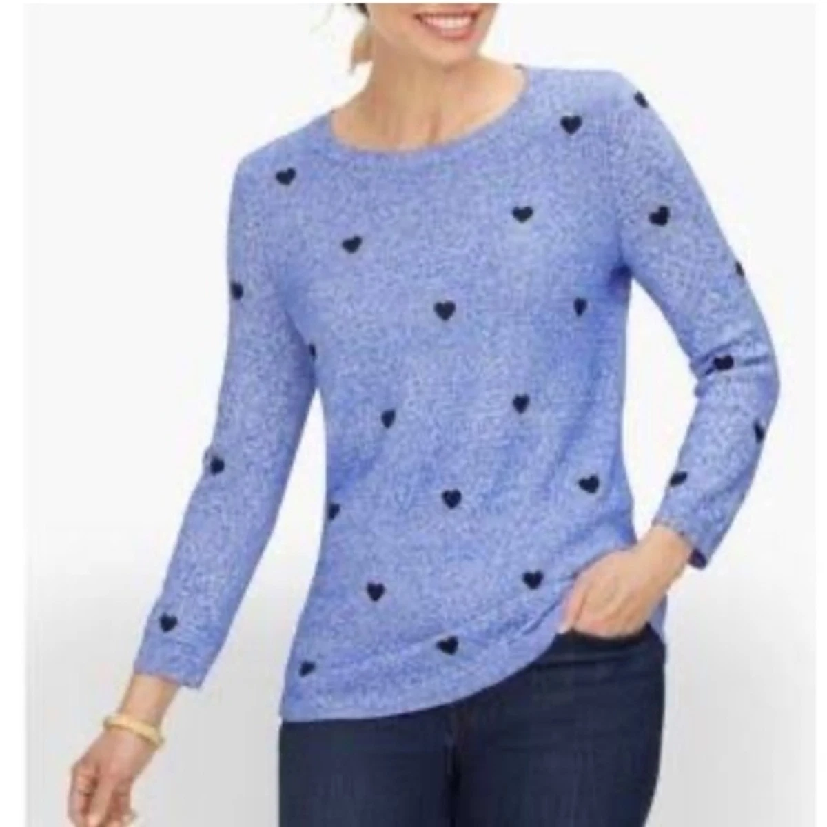 Talbots heart sweater sale