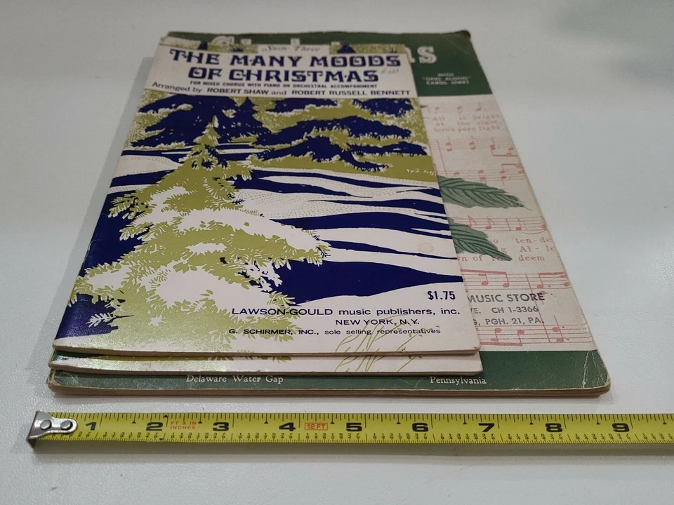 Vintage 1950 Christmas Tide, Sing Along Carol Book The Many Moods Of Christmas  - Image 2 of 4