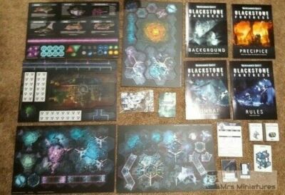Warhammer Quest: Blackstone Fortress Regelbuch, Regeln, Karten, Bretter Würfel + BOX!