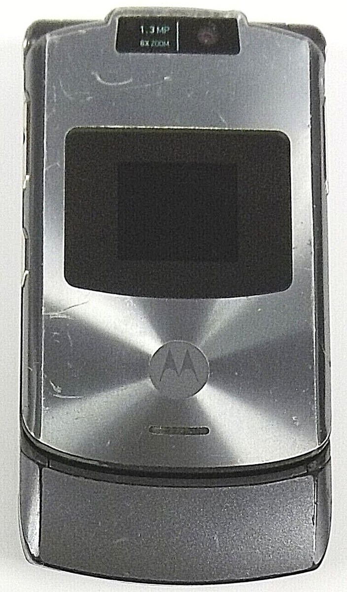 Motorola RAZR V3xx - Dark Platinum / Gray ( AT&T ) Cellular Flip