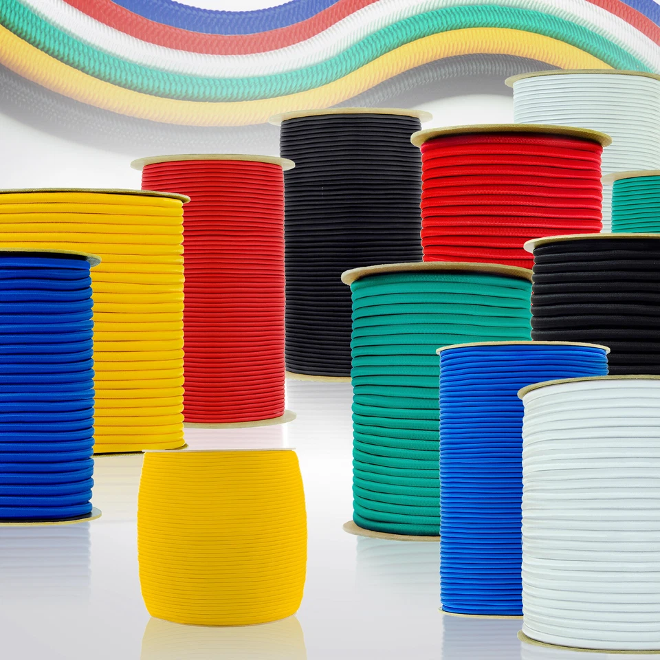 FASTMASTER Expanderseil 5mm elastisch Schnur Gummischnur Gummi Leine 10m - 100m Gummileine