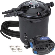 EasyPro ECK13UDX Eco-Clear Complete Pond Filtration System w/UV, 1300 Gallons