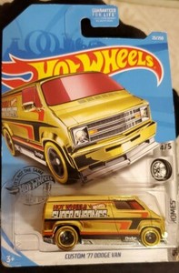hot wheels custom 77 dodge van super chrome