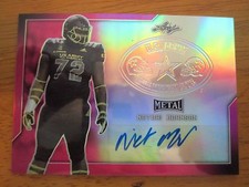 NETORI JOHNSON Georgia 2017 Leaf Army All-American PINK Metal Autograph #1/20