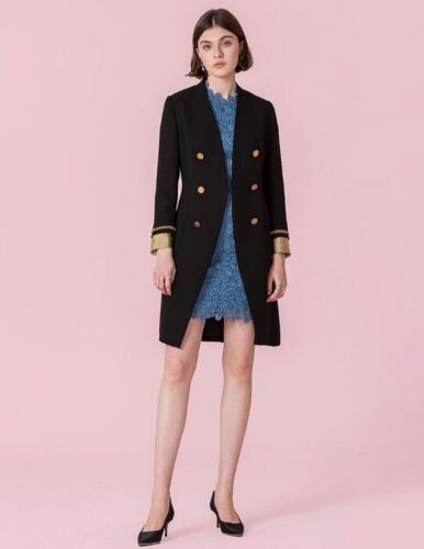 Custom Made To Order Color Contrast Double Breasted Trench Coat Plus 1x-10x L456