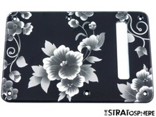 NEW TREMOLO BACK COVER for Fender Stratocaster Strat Black Rose Print