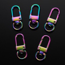 5pcs Keychain DIY Accessories Swivel Clip Neo...
