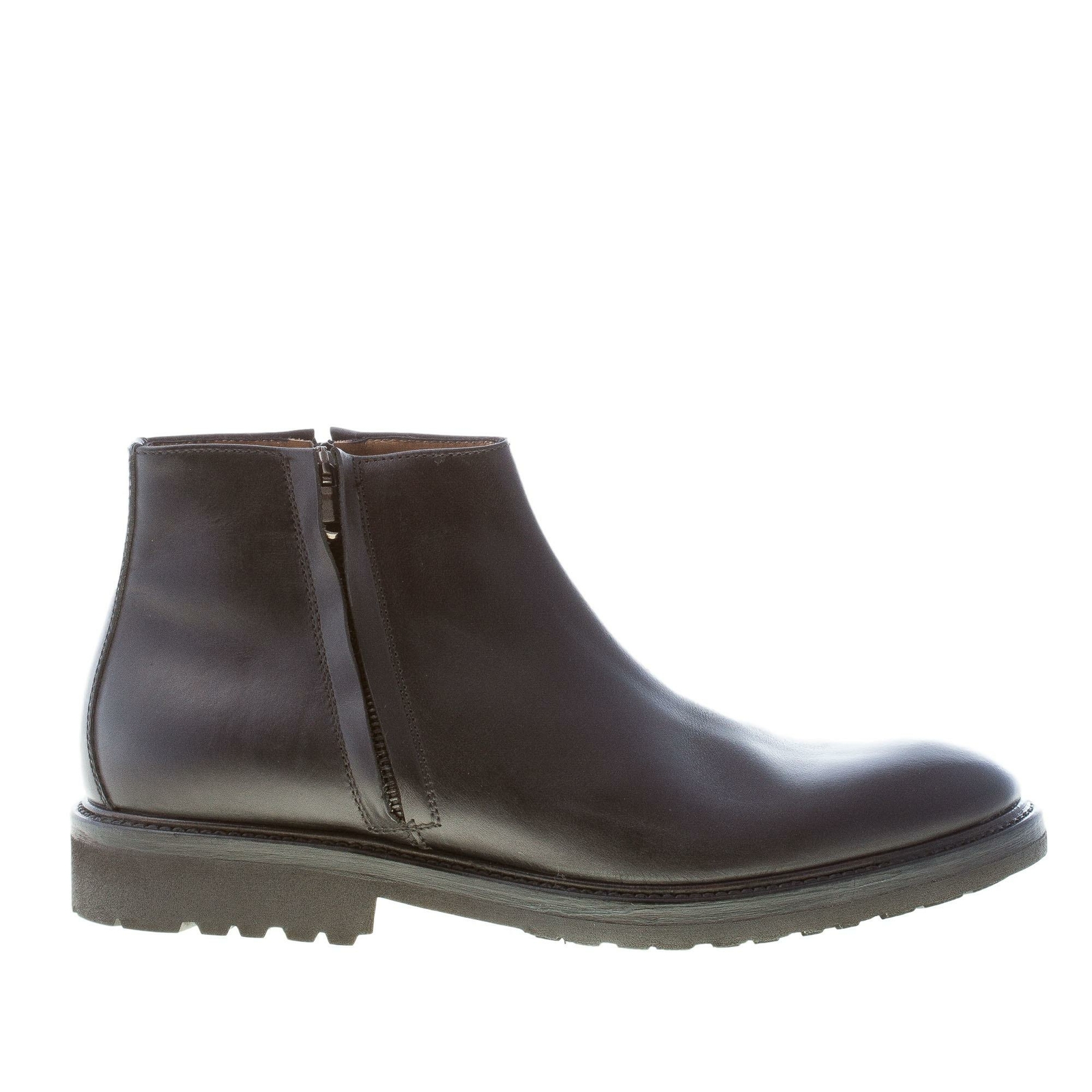 MIGLIORE scarpe uomo men shoes Stivaletto in vitello nero chiusura con zip 37290₽