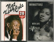 Nat King Cole - 20 Greatest Hits Natalie Cole - Unforgettable Cassettes VTG