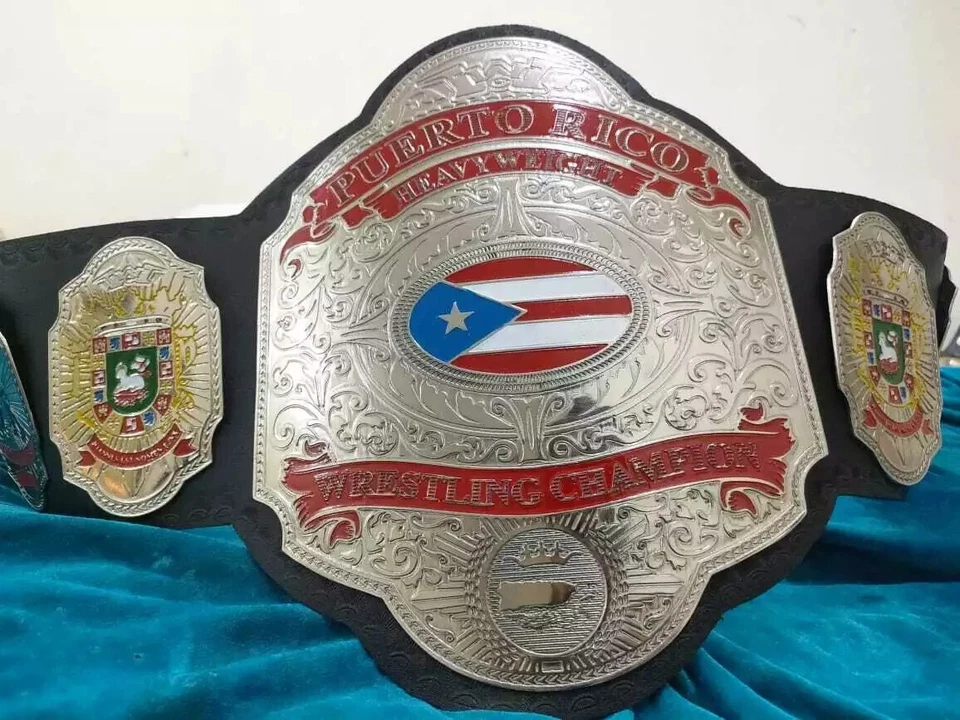 Cinturón Campeonato Lucha Peso Pesado Puerto Rico Talla Adulto Foto 3 de 4