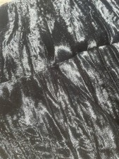 Black Crushed Velvet Fabric 4 ft 7 Inches x 3 ft 4 Inches