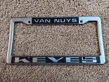 Keyes of Van Nuys, California, Car Dealer Plastic License Plate Frame