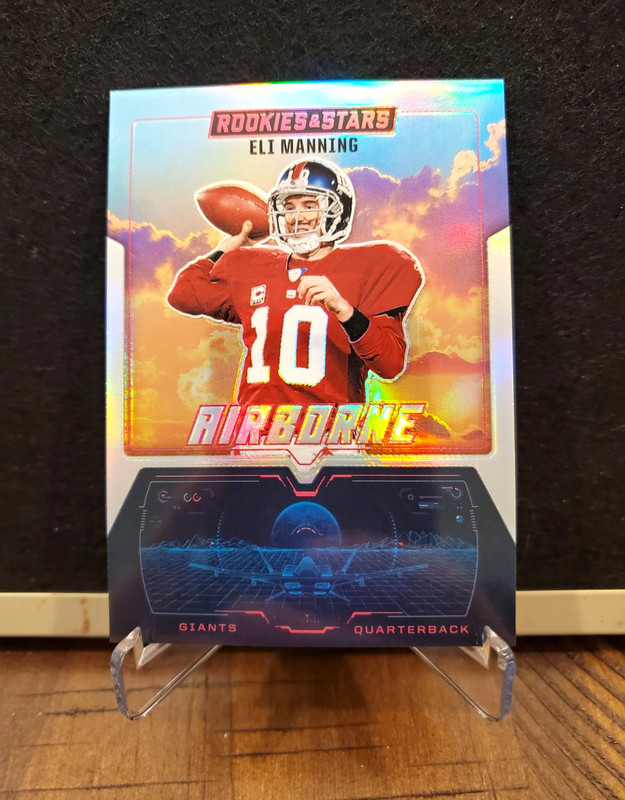 Panini 2025 Rookies & Stars Airborne Prizm Insert Eli Manning Giants #10