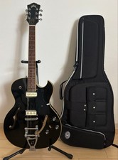 Guitarra Eléctrica DeArmond de Guild Starfire Especial Cuerpo Hueco Negra S/N 7118369