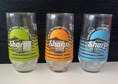 1/2 HALF PINT Sharp s Brewing Born Coast Glas 3er Set 