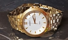 Seiko Le Grand Sport mens watch gold-tone bra...