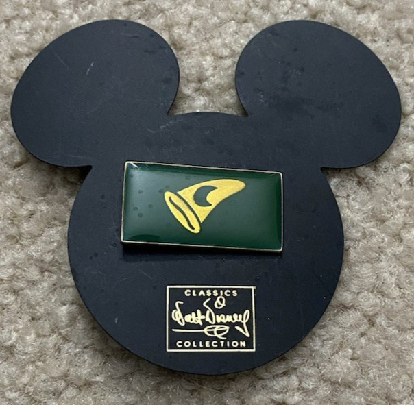 Disney WDCC Sorcerers Apprentice Hat Green Lapel Pin Pinback Button On Card