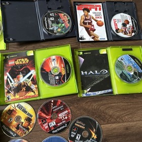 Video Game Lot Bundle - Need Resurfaced - Untested - Halo, Blood Wake, Lego Star