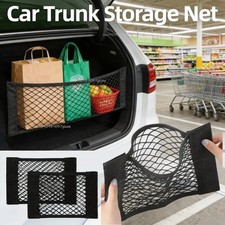 Car Storage Net Stretchable Mesh Pocket Net Magic Elastic Sticker Universal Rear