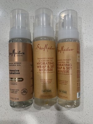 SheaMoisture Manuka Honey Wrap & Set Mousse 3-Pack 7.5oz Mouse Shea Moisture