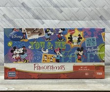 Disney Mickey and Minnie You Me Panoramas 750 Pc Puzzle Sealed Mega Puzzles New