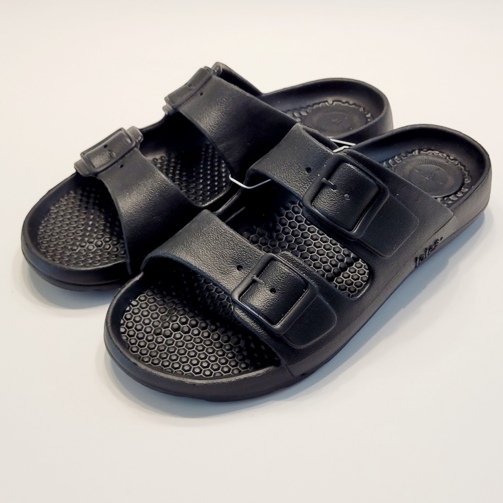 SAOLA TOTES Sol Bounce Slip On Uomo Nero Everywear Tech Doppia Fibbia Taglia 9