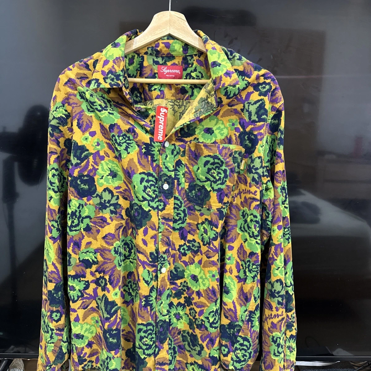 Supreme Floral Regular Size Casual Button-Down Shirts for Men for