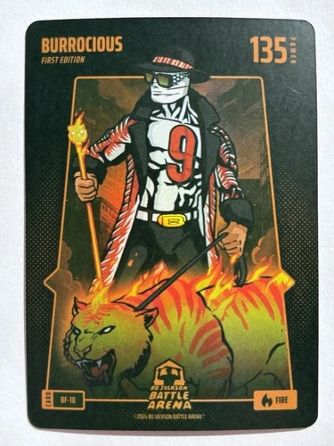 2024 Bo Jackson Battle Arena Burrocious Fire Foil First Edition Joe Burrow