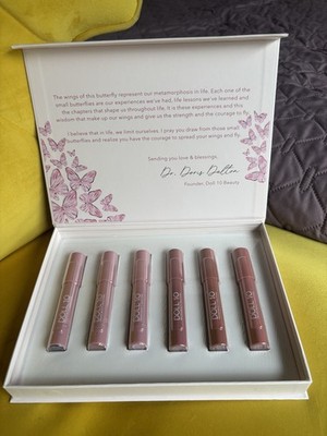 DOLL 10 Peptide Plump Soft Focus Lip Crayon Collection 6 pc lipstick Liner-X3