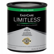 4 Pack - Limitless Interior Paint  Primer,Medium Base Semi-Gloss Acrylic Latex,