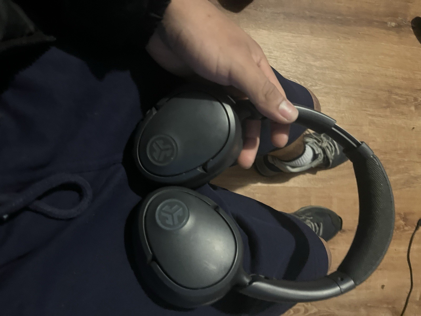 Black JLab headphones Wireless Bluetooth