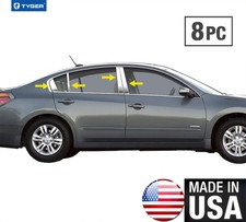 Tyger For 2007-2012 Nissan Altima 4door Chrome Pillar Post Trim 8pc Tyger For 2007-2012 Nissan Altima 4door Chrome Pillar Post Trim 8pc