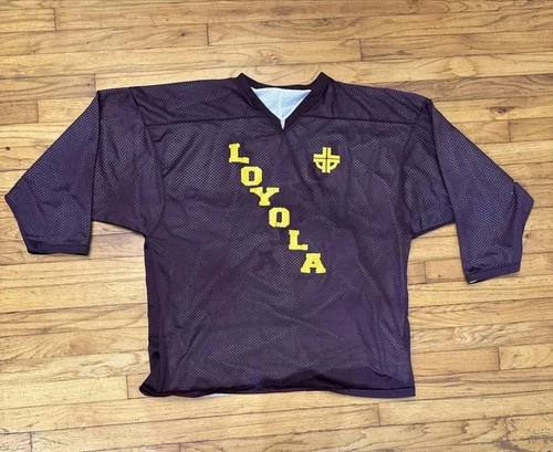 Loyola University Chicago Reversible Jersey Sweatshirt Vinta 1990s vintage concert t-shirt, vintage, single stitch, B+ condition