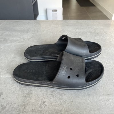 Crocs Iconic Comfort Plateau schwarz dicke Sohle Pantoletten Sandalen Sommer Herren UK8