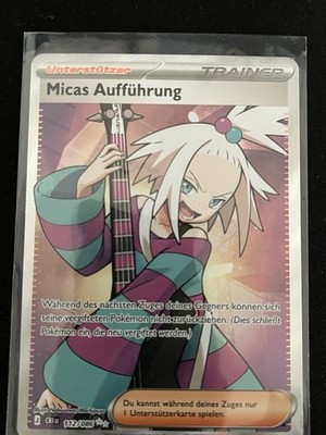 Micas Aufführung 112/086 Trainer-Unterstützer Holo Pokémon TCG Karte Deutsch CRI