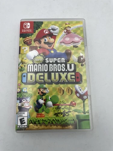 New Super Mario Bros. U Deluxe Nintendo Switch Tested Works!!!