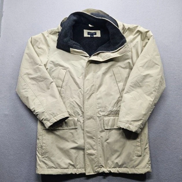 Lands' End Mens Size Medium Beige Polartec Insulated Coat Jacket
Opens in a new window or tab
