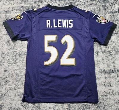 Nike Ray Lewis #52 Baltimore Ravens Youth Medium 10/12 NFL Jersey