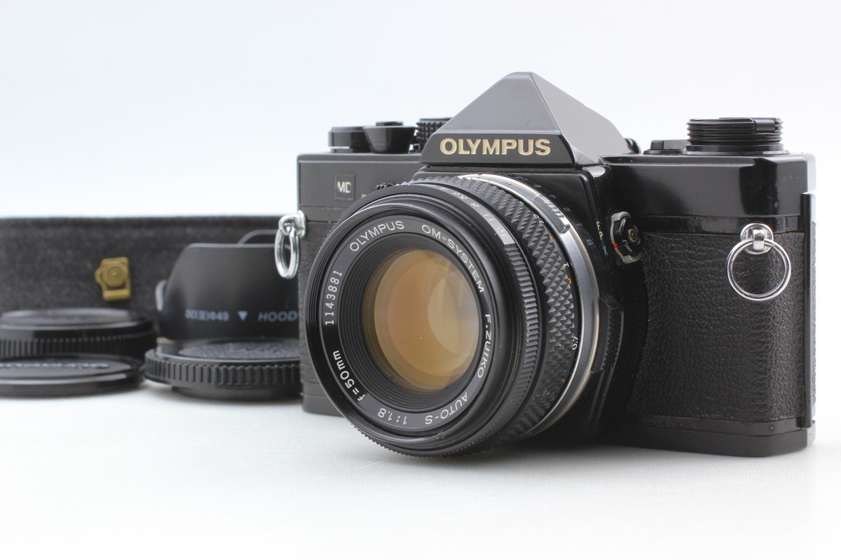 Olympus OM-1 本体 F.ZUIKO 50mm F1.8 N MINT] Olympus OM-1 MD Black SLR Film Camera F.Zuiko 50mm F1.8