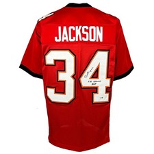 Dexter Jackson inscribed signed autographed jersey Tampa Bay Buccaneers JSA COA 